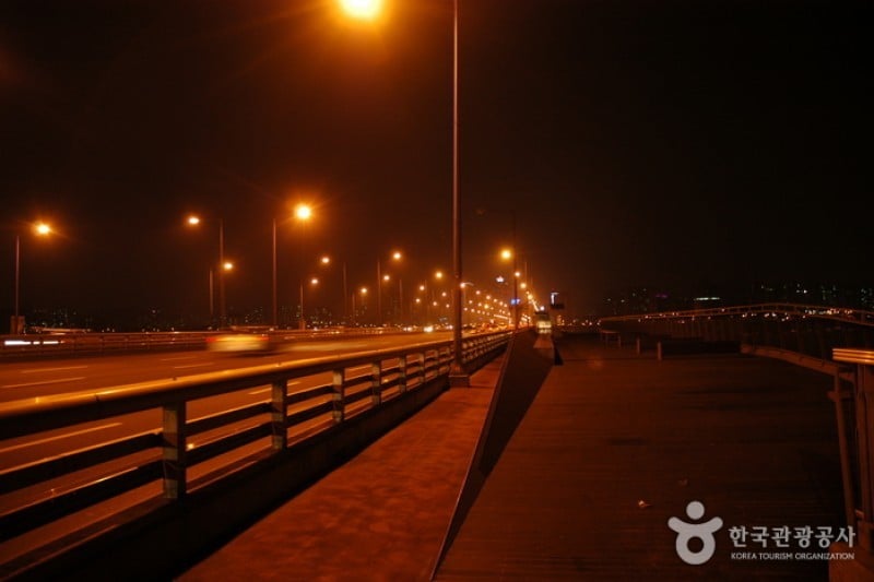 麻浦大桥夜景