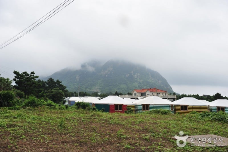 济州山房山碳酸温泉