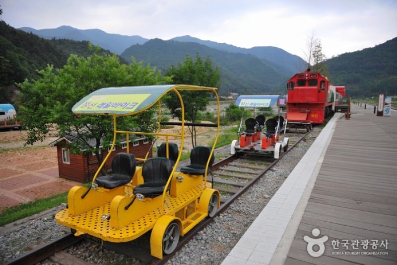 旌善AURAJI铁路自行车(정선 아우라지 레일바이크) (1/14)