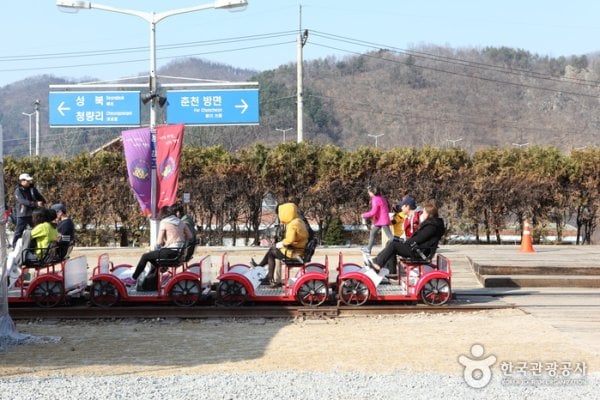 江村铁路自行车
