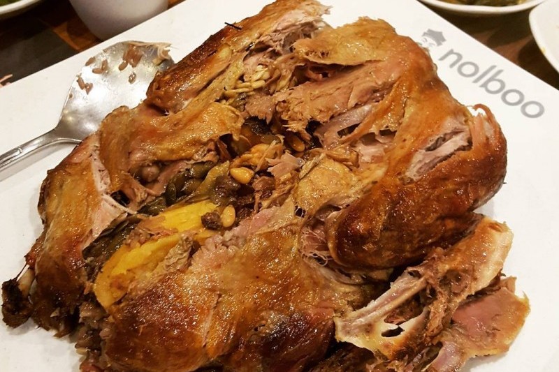 游夫硫磺黄土烤鸭