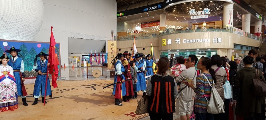 韩国航空机场，金浦国际机场遇见了“文化盛起”活动。