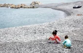 朱田鹅卵石海边