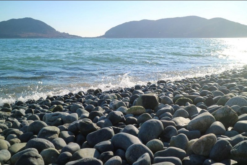 竹岩黑鹅卵石海水浴场죽암 (2/7)