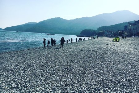 竹岩黑鹅卵石海水浴场죽암