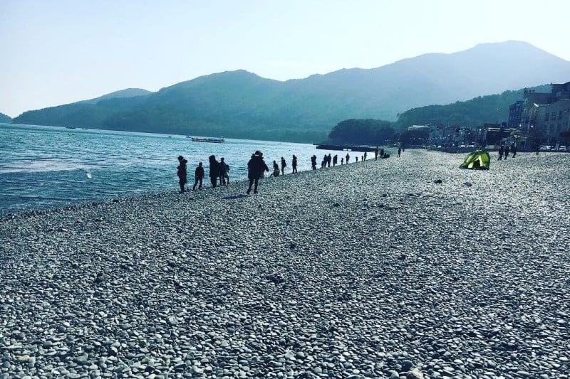 竹岩黑鹅卵石海水浴场죽암 (7/7)