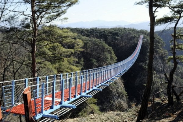 原州小金山吊桥원주 소금산 출렁다리