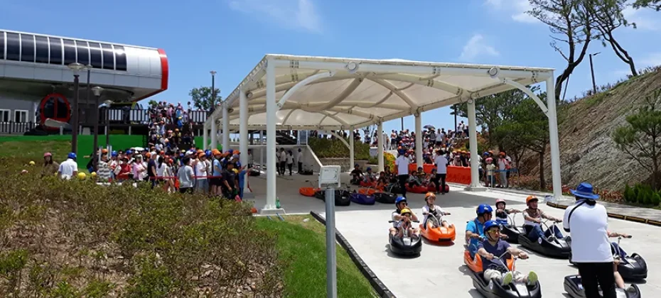 仁川江华岛人气体验团 :Mega滑板车 + 观光缆车 + 来回交通车辆