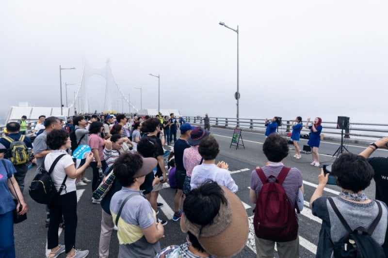 广安大桥开放活动