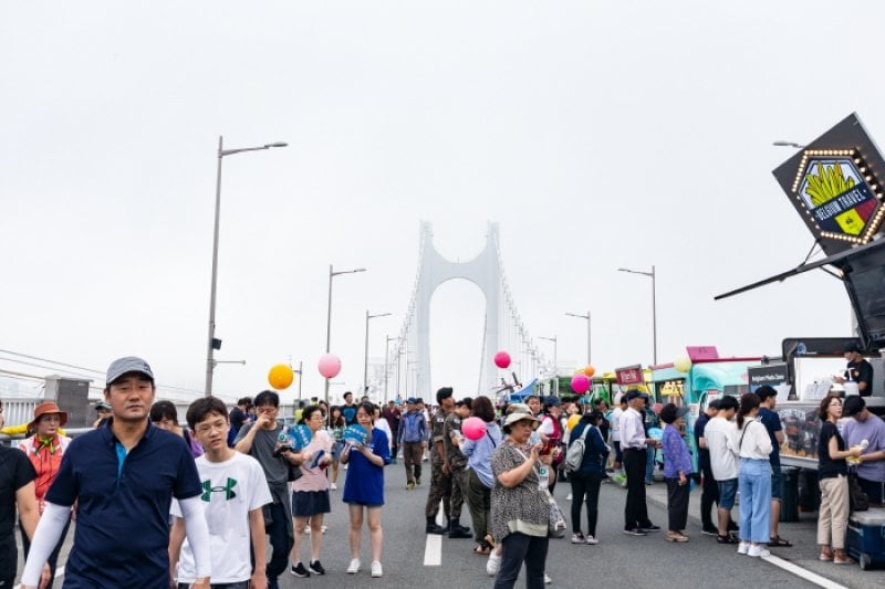 广安大桥开放活动